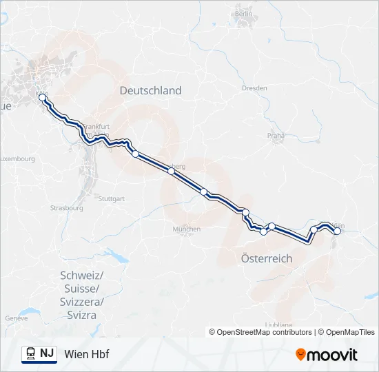 NJ  Line Map