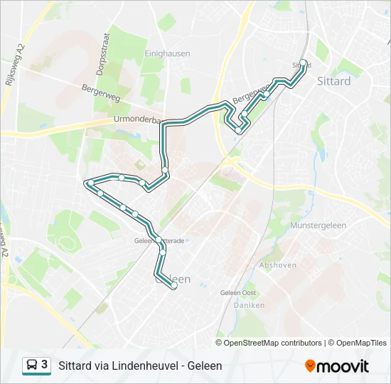 3 Bus Line Map