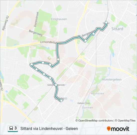3 Bus Line Map