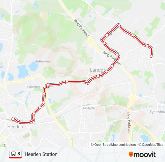 8 Bus Line Map
