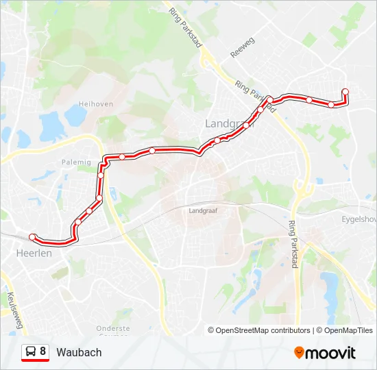 8 Bus Line Map