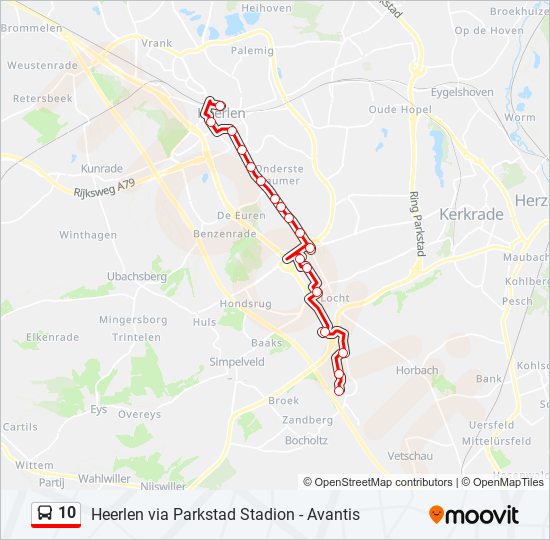 10 bus Line Map