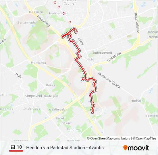 10 Bus Line Map