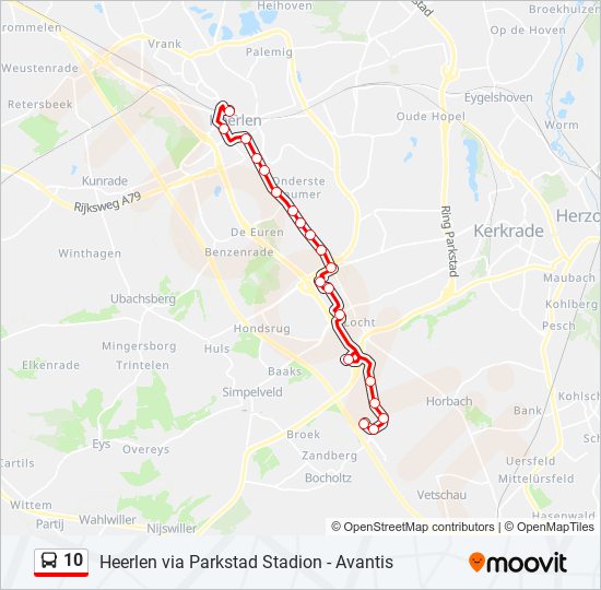 10 bus Line Map