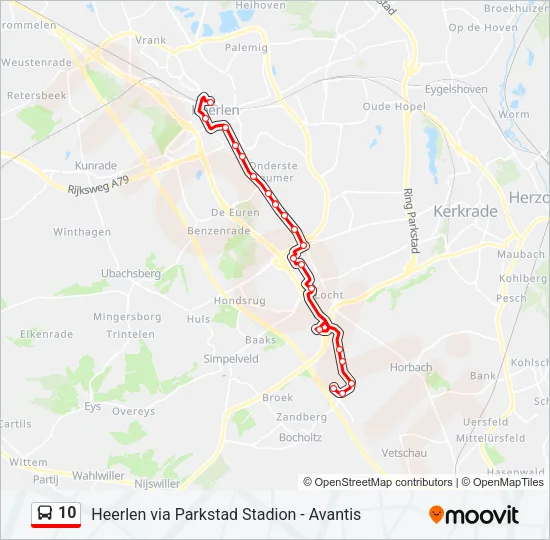 10 Bus Line Map