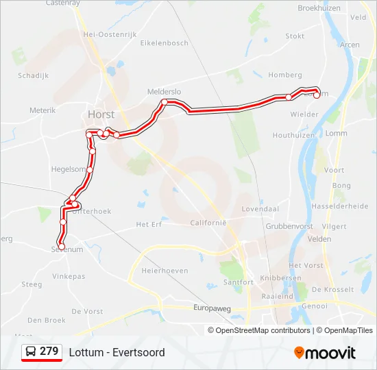 279 Bus Line Map