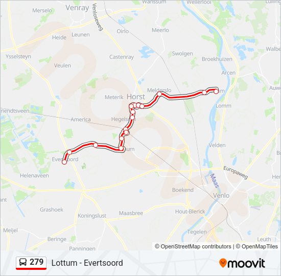 279 Bus Line Map