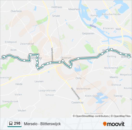 298 bus Line Map