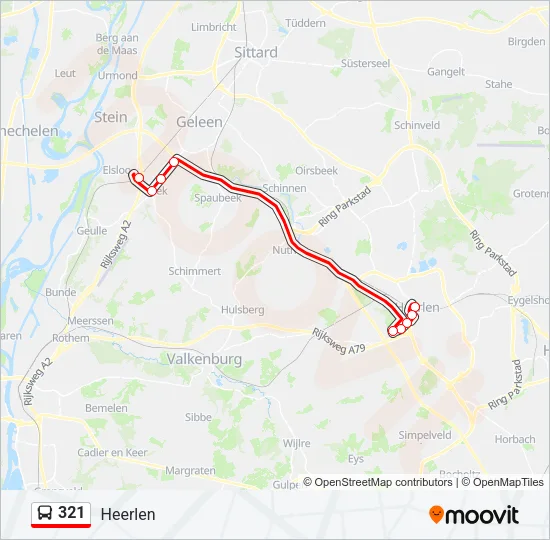 321 Bus Line Map