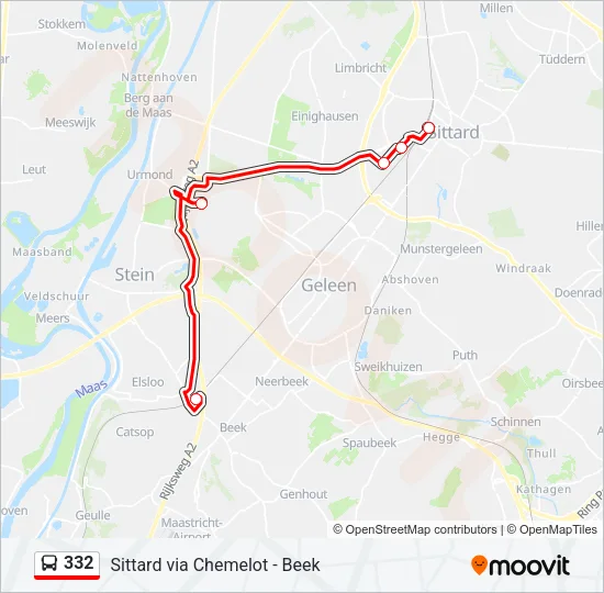 332 Bus Line Map