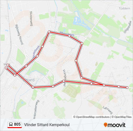 805 Route Schedules Stops Maps Vlinder Sittard Updated 805-route-schedules-stops-maps-vlinder-sittard-updated
