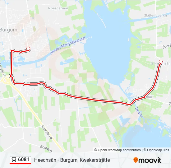 6081 Bus Line Map