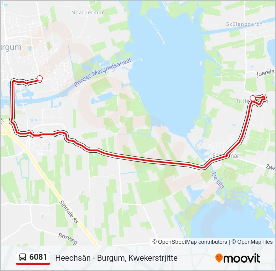 6081 Bus Line Map