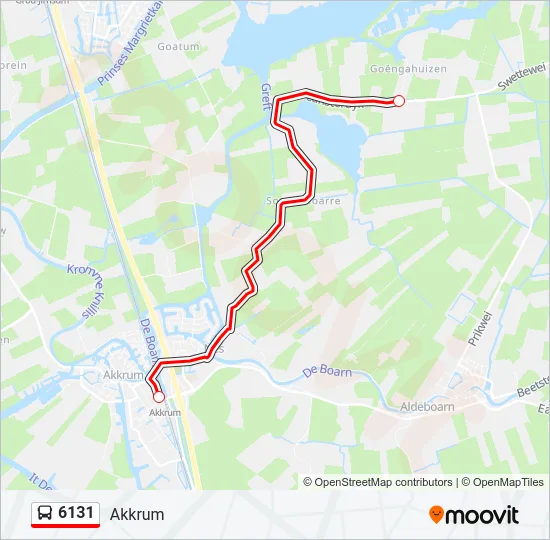 6131 Bus Line Map