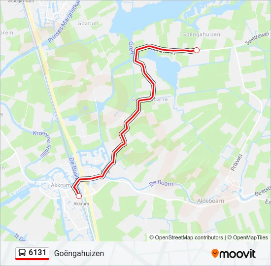 6131 Bus Line Map