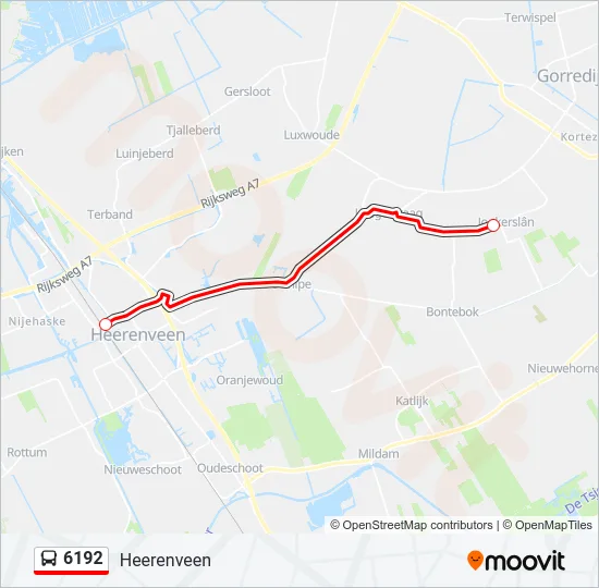 6192 Bus Line Map
