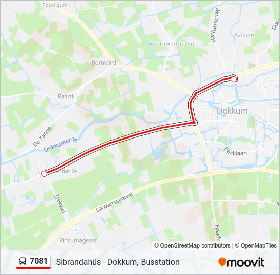 7081 Bus Line Map
