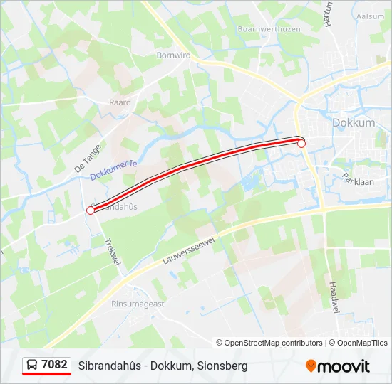 7082 Bus Line Map