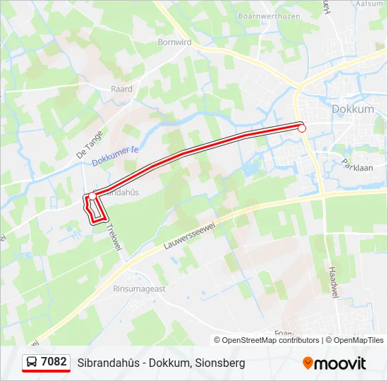 7082 Bus Line Map