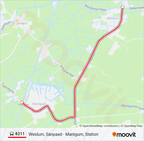 8211 Bus Line Map