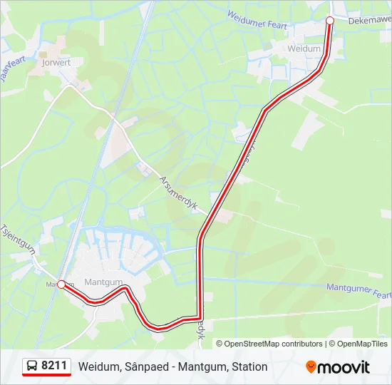 8211 Bus Line Map