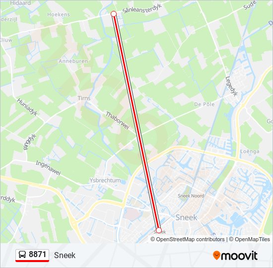 8871 bus Line Map