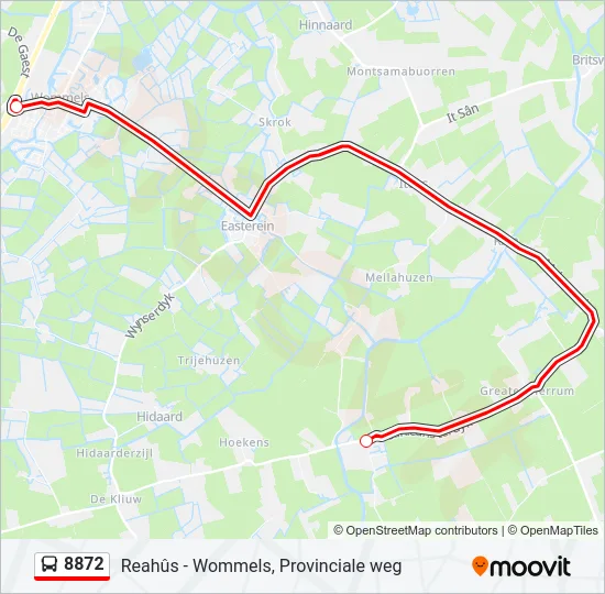 8872 Bus Line Map