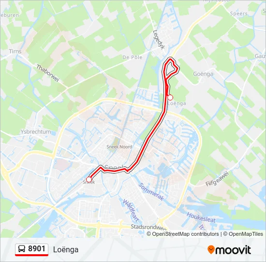 8901 Bus Line Map