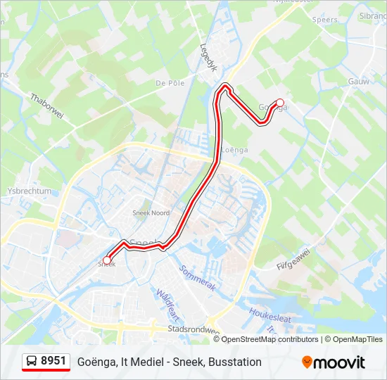 8951 Bus Line Map