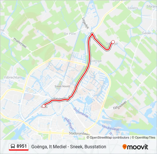 8951 Bus Line Map