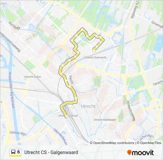 6 Bus Line Map