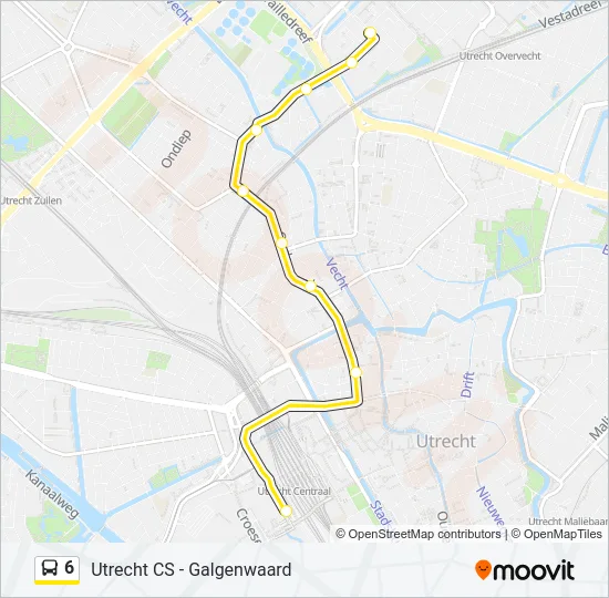 6 Bus Line Map