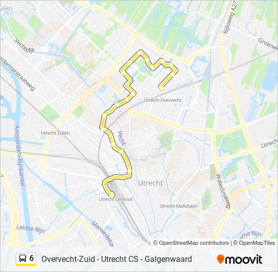 6 Bus Line Map