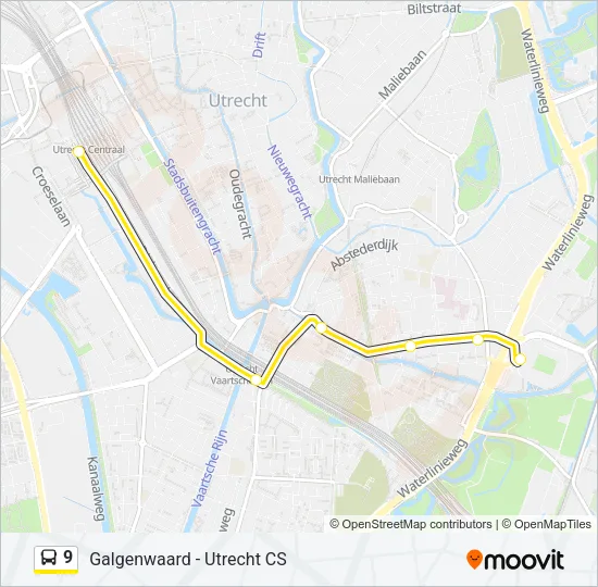 9 Bus Line Map