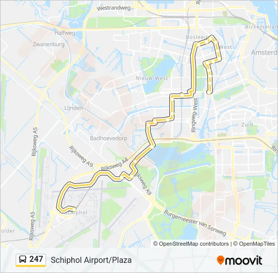 247 Bus Line Map