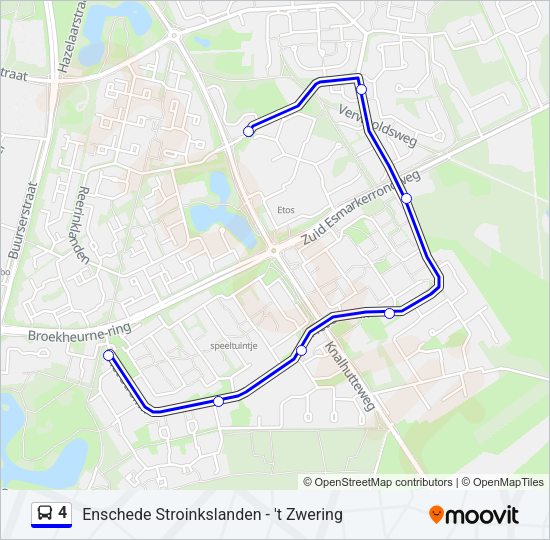 4 Bus Line Map