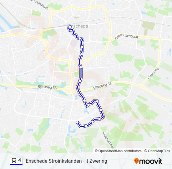 4 Bus Line Map
