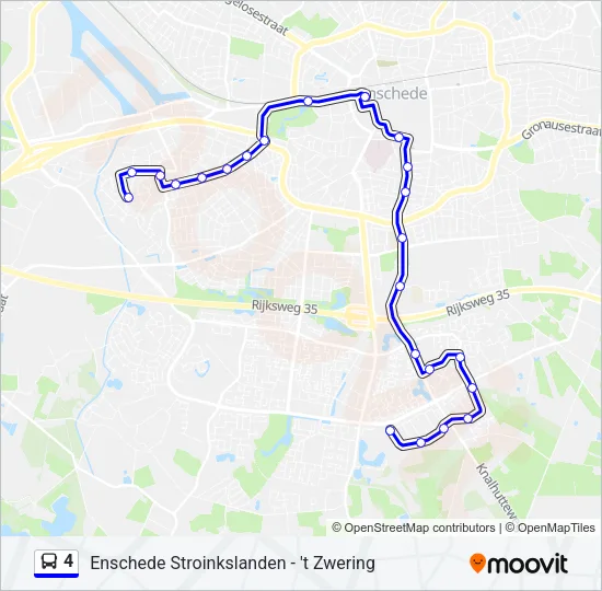 4 Bus Line Map