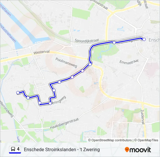 4 Bus Line Map
