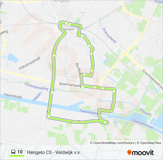 10 Bus Line Map