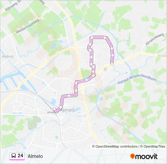 24 Bus Line Map