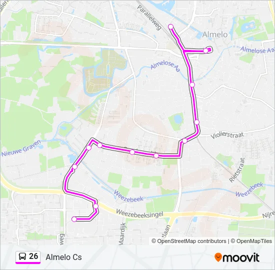 26 Bus Line Map