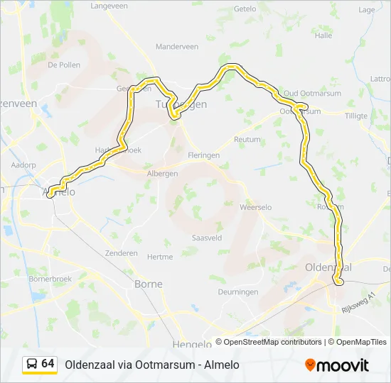 64 Bus Line Map