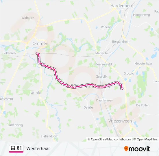 81 Bus Line Map