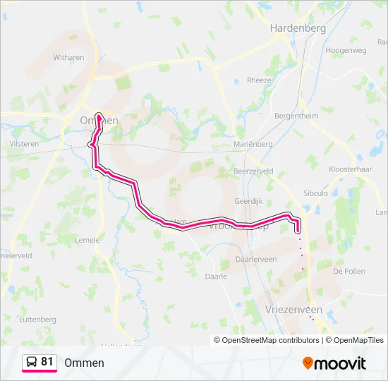 81 Bus Line Map