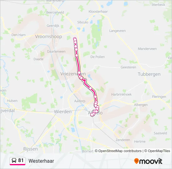 81 Bus Line Map