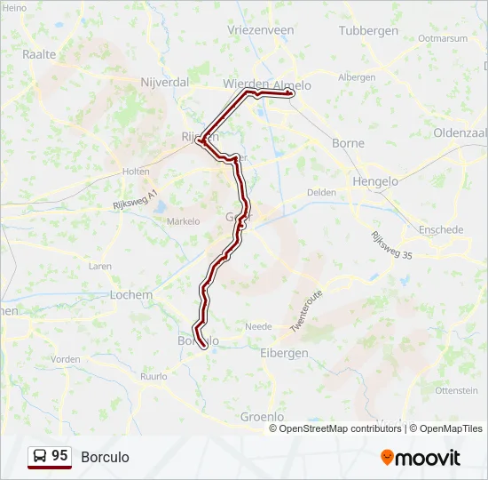 95 Bus Line Map