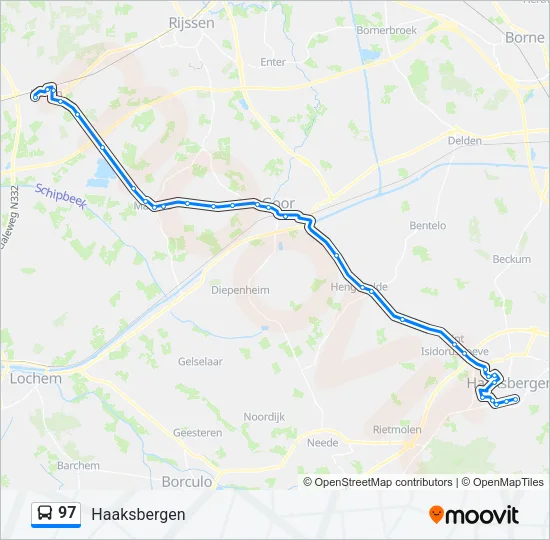 97 Bus Line Map