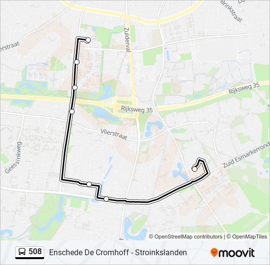 508 bus Line Map