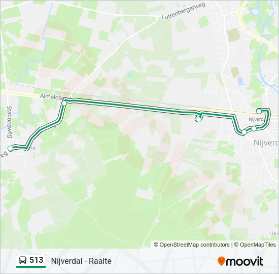513 Bus Line Map